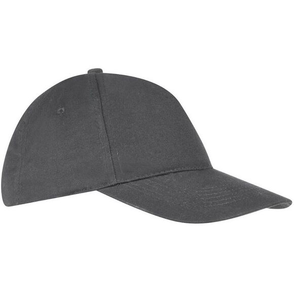 SOLS Unisex Sunny 5 Panel Baseball Cap / Dark Gray - Picture 1 of 5